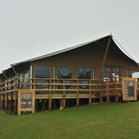 albion canvas safari tent external